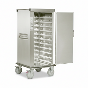 Carrito para bandejas calentador