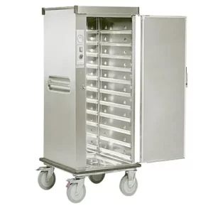 Carrito para bandejas calentador