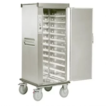 Carrito para bandejas calentador