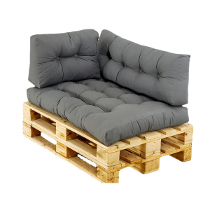 Sofá gris de pallets