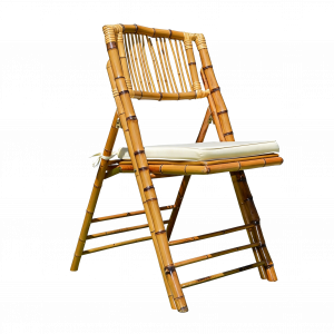 Silla Bambú plegable (con cojín)