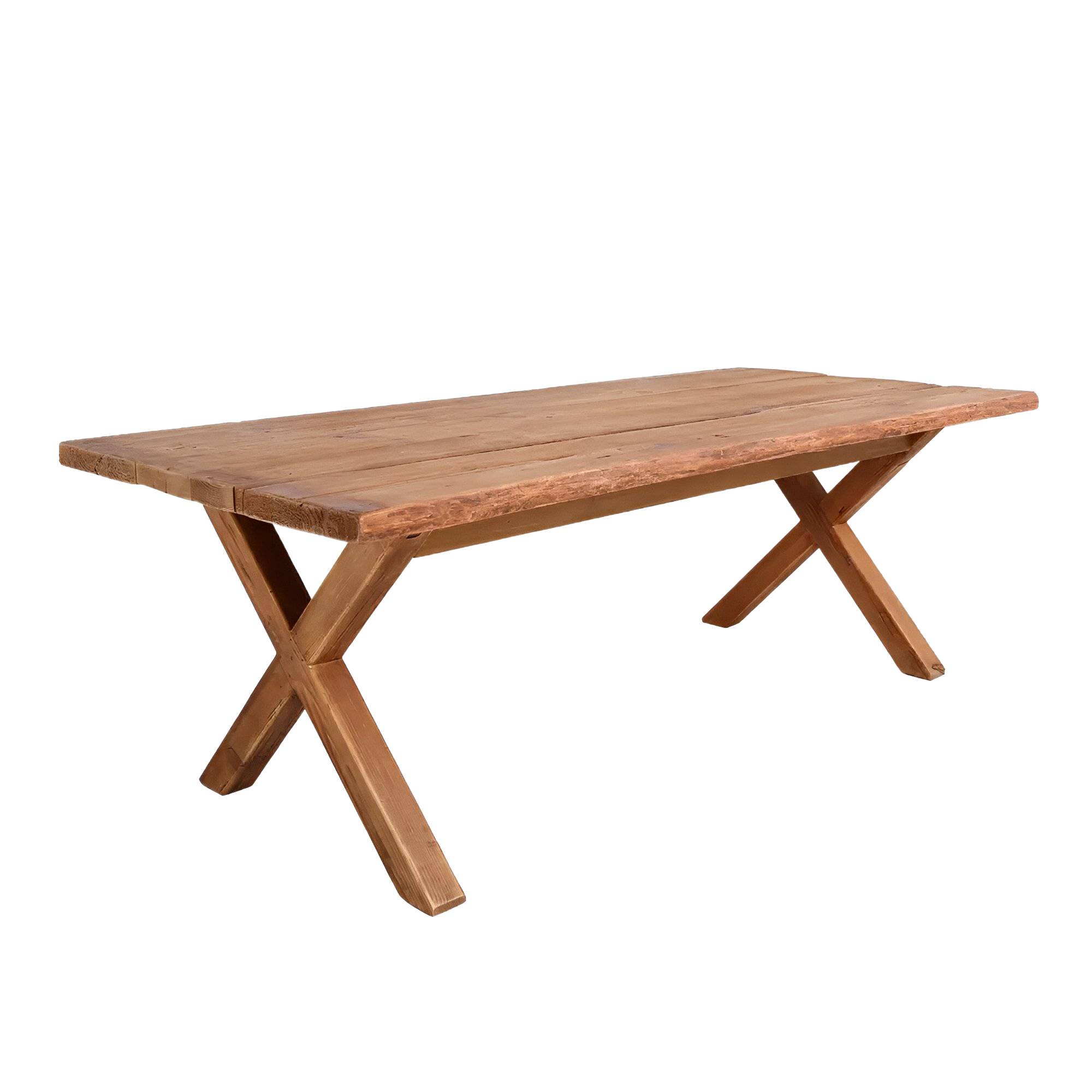 mesa-comedor-rectangular-pino-220x100cm-patas-cruz 2