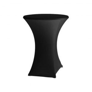 Funda negra elástica para mesa cóctel