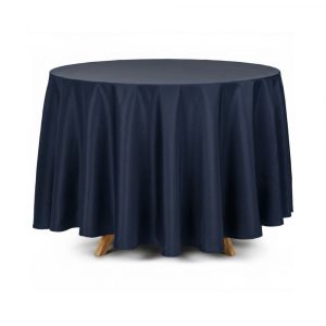 Mantel redondo azul marino 330cm
