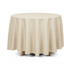 Mantel redondo beige 330cm