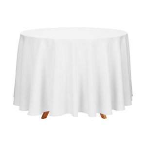 Mantel redondo blanco 330cm