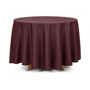 Mantel redondo burdeos 330cm