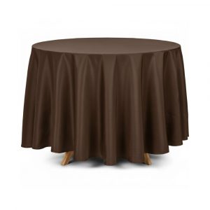 Mantel redondo chocolate 330cm