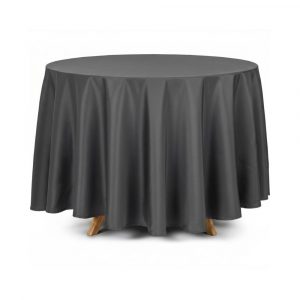 Mantel redondo gris marengo 330cm