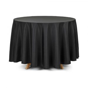 Mantel redondo negro 330cm