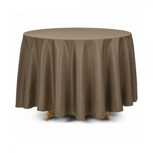 Mantel redondo color piedra 330cm