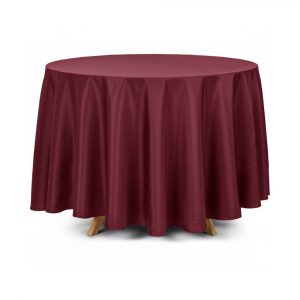 Mantel redondo color rioja 330cm
