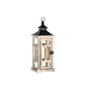 Farolillo de madera rústica pequeño 54cm
